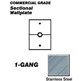 Leviton S751-N Wallplate 1-Gang Cable .625 Sectional Size 302 Stainless Steel - Stainless Steel (Pkg of 10) Leviton S751-N Wallplate 1-Gang Cable .625 Sectional Size 302 Stainless Steel - Stainless Steel (Pkg of 10)